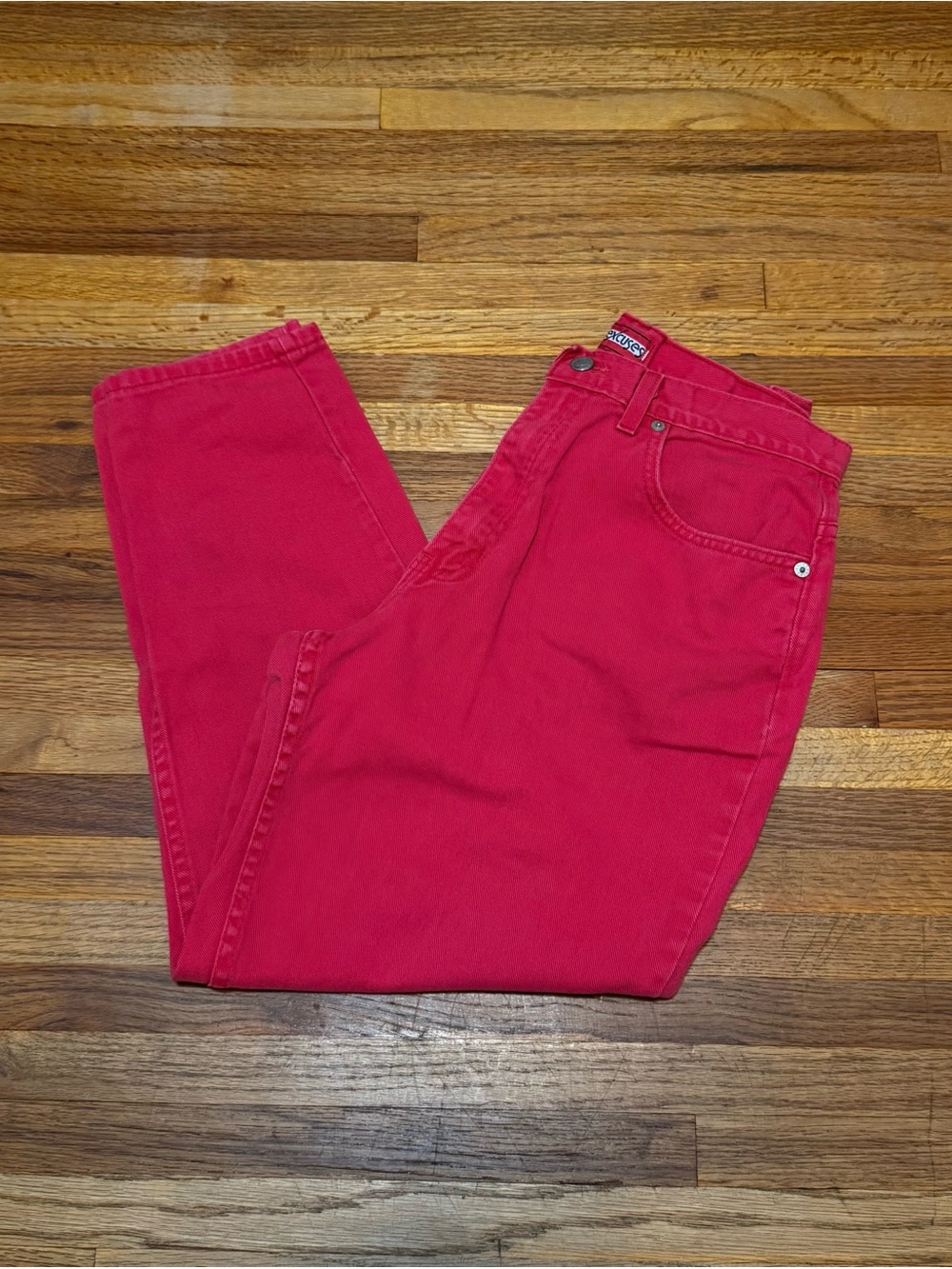 Red Cropped Pants